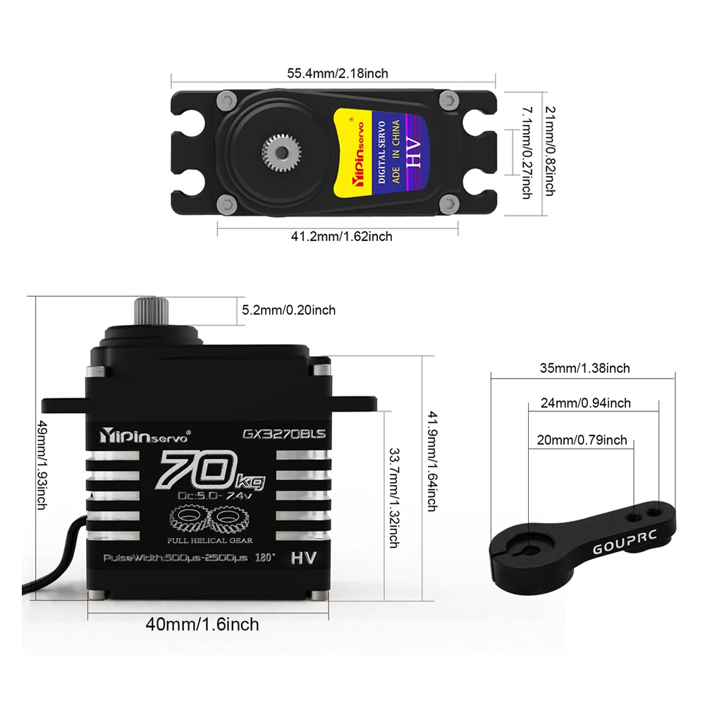 1/2PCS 70KG 대형 토크 브러시리스 모터 디지털 - Rc Hobby Motors 리뷰 및 가격
