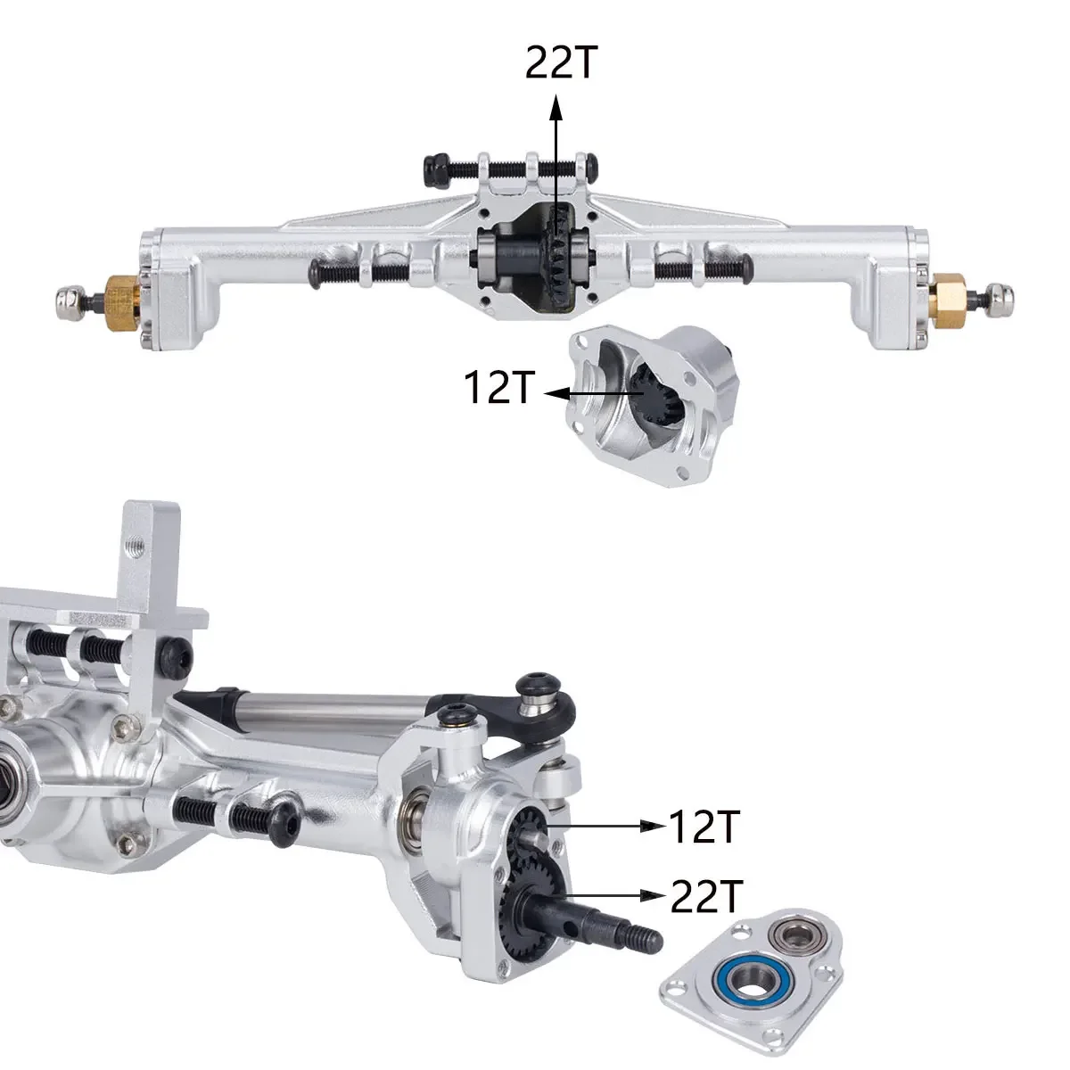 알루미늄 CNC 포털 액슬 + 10mm, 1/18 RC - Rc Hobby Zone 리뷰 및 가격