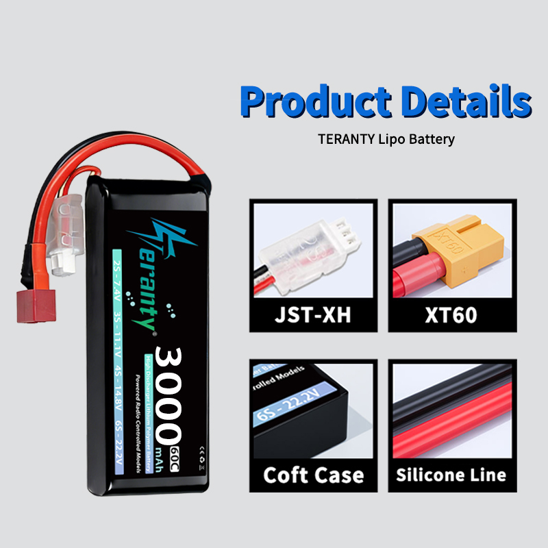 테란티 2S 3000mAh 리포 배터리 7.4V 60C - Rc Hobby Models 리뷰 및 가격