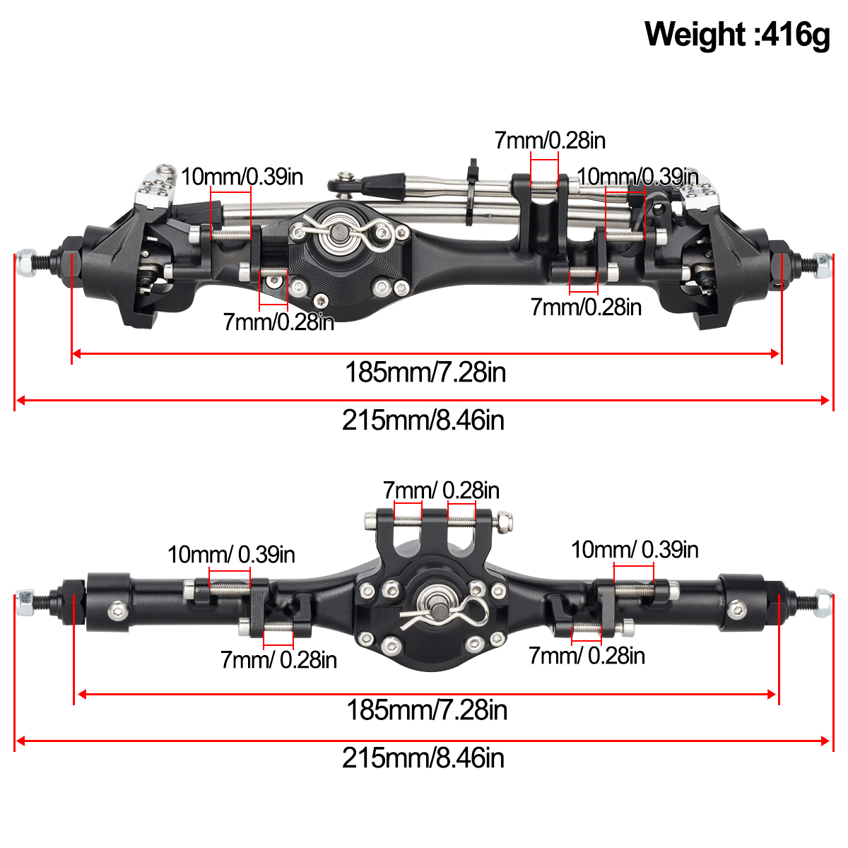 CNC 알루미늄 프론트 리어 F10T 스트레이트 액슬  - Rc Hobby Zone 리뷰 및 가격