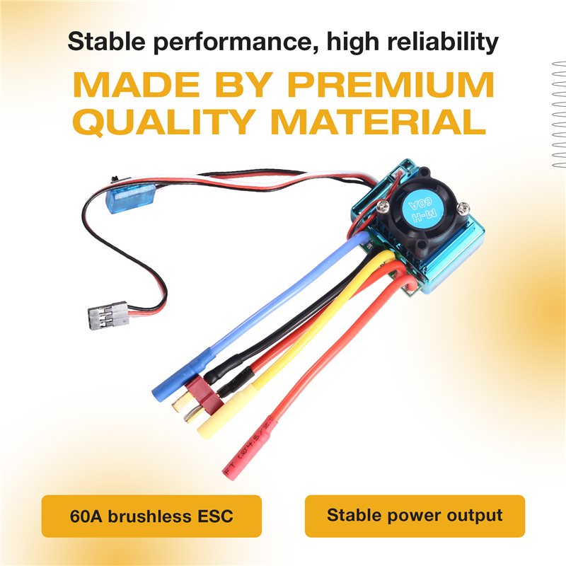 MACH-60A 브러시리스 ESC 속도 컨트롤러(T 플 - Rc Hobby Motors 리뷰 및 가격