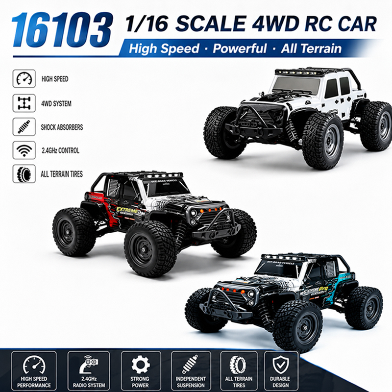 MJX 1/16 2.4G 4륜구동 RC 몬스터 트럭 5 - Rc Hobby Line 리뷰 및 가격